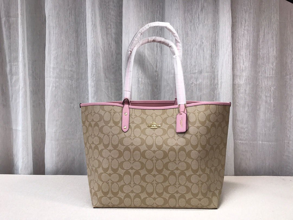 Coach City Tote Signature Canvas Khaki
