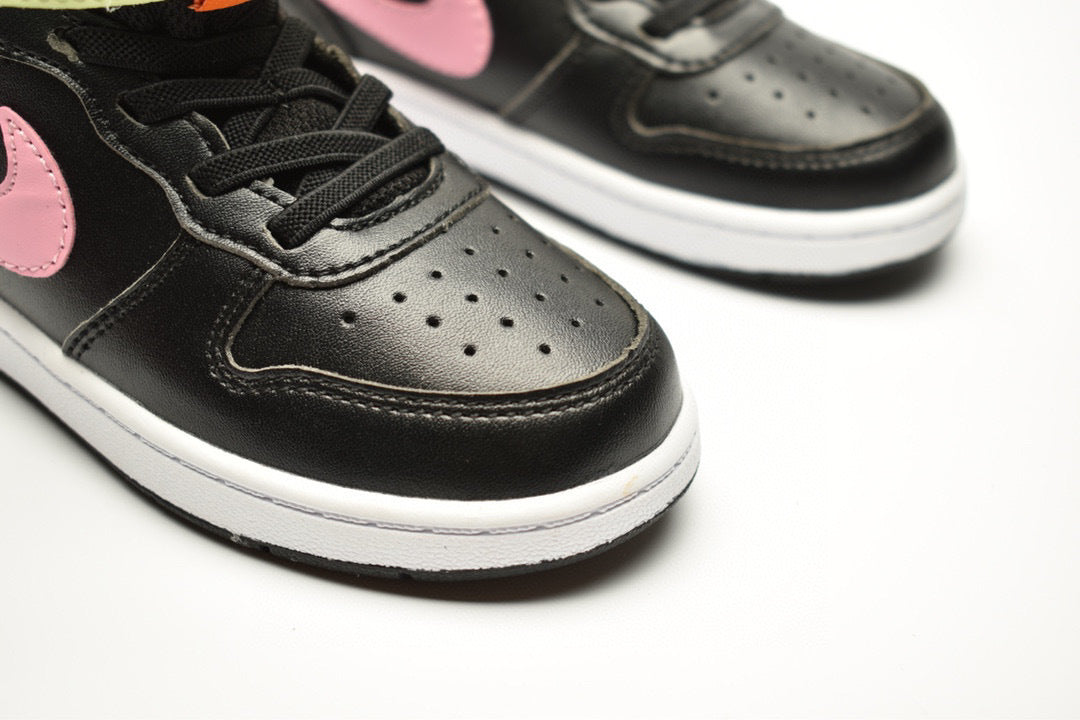 Nike Court Borough Mid 2 Black / Pink Infantil