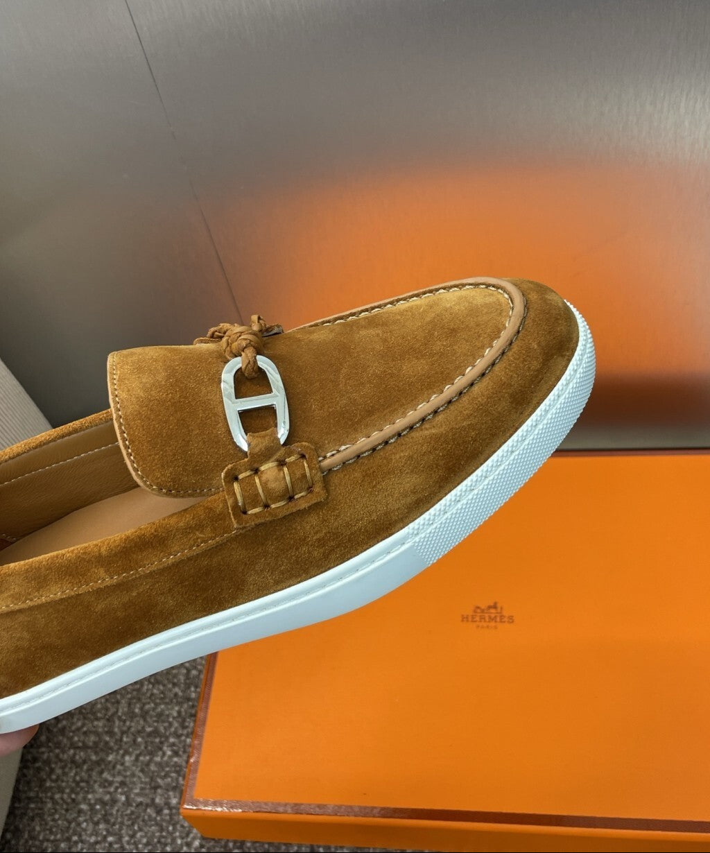 HERMES LOAFER Brown