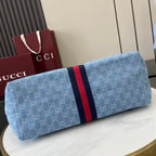 Gucci Giglio Large Tote Bag Blue