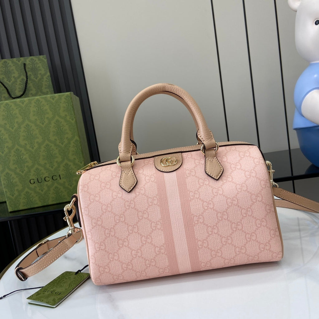 Gucci Ophidia Mini Boston Bag Rose