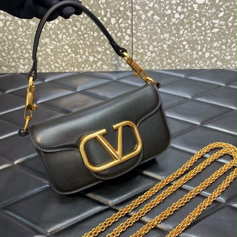 Valentino Garavani Locò Shoulder Bag Black
