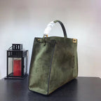 Fendi Peekaboo X-Lite Camurça Green