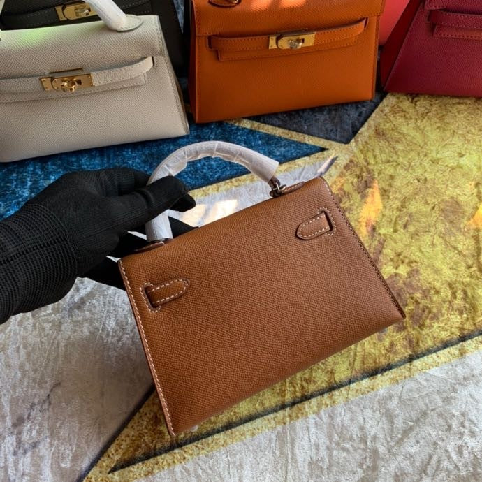 Bolsa Kelly Sellier Mini II Brique (tamanho 20) .