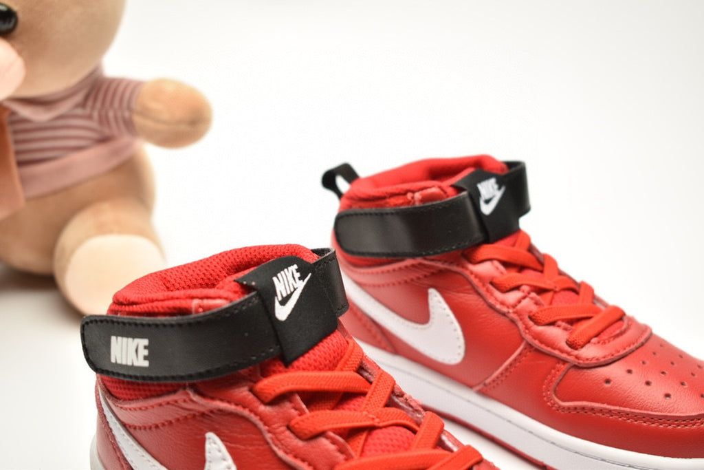 Nike Court Borough Mid 2 Red Infantil