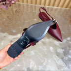 Louis Vuitton Vibe Slingback Flat Ballerina Wine