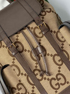 Mochila Gucci GG Jumbo Camel Ebony