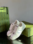 Gucci Screener Light Grey Leather