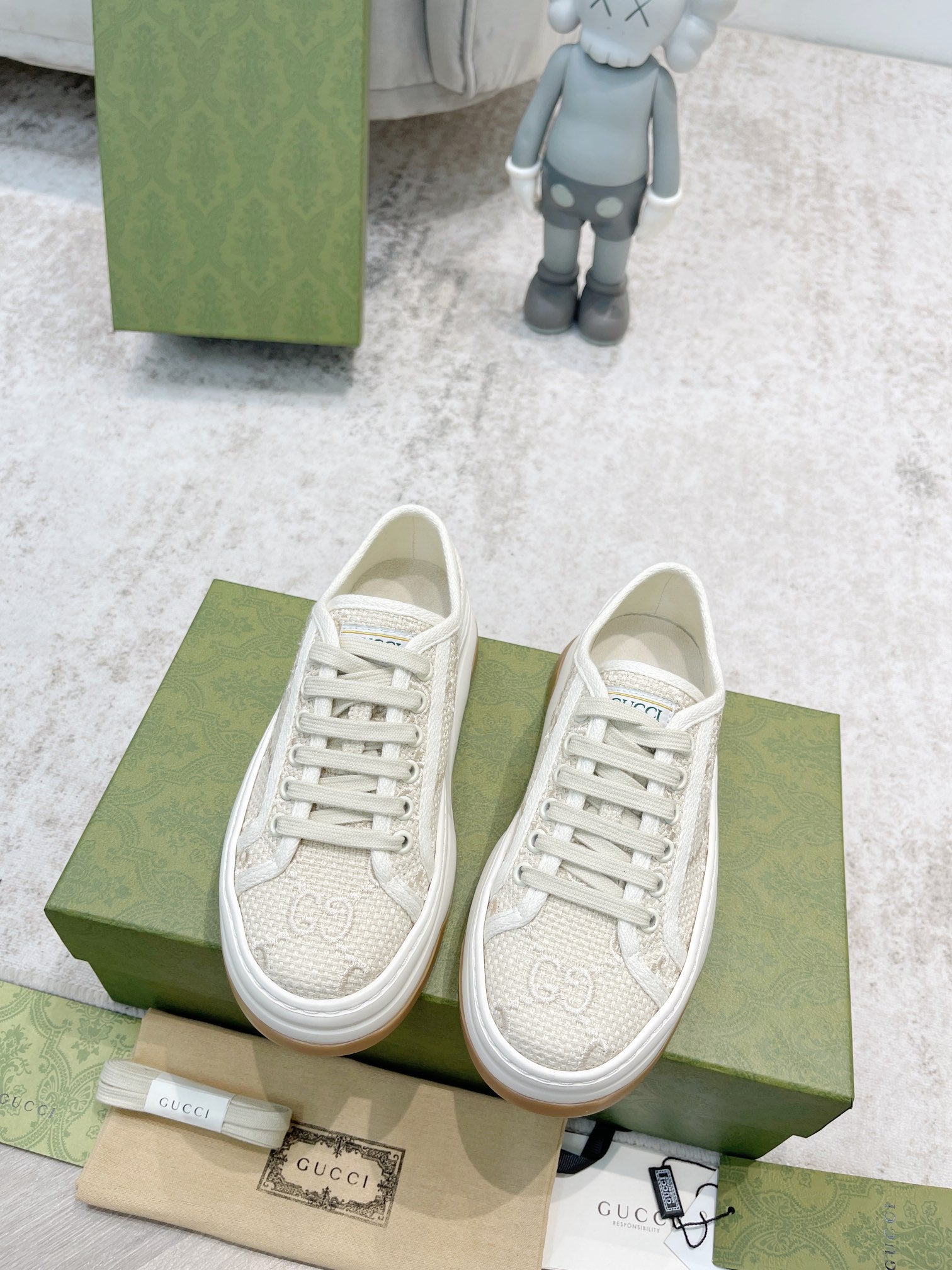 Gucci And Ebony GG Canvas Cream ( Pronta entrega )