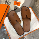 Hermes Izmir Sandal Gold Smooth Calfskin Leather ( Pronta entrega )