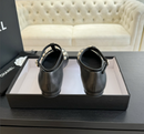 Chanel Goatskin Pearl Mary Jane Flats Black ( Pronta entrega )