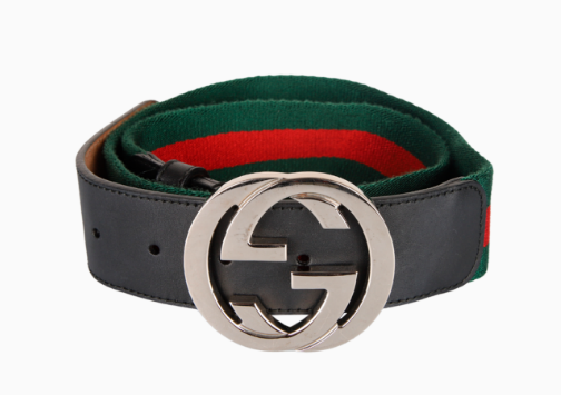 Cinto Gucci Web com fivela Interlocking