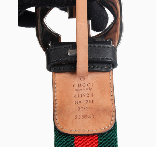 Cinto Gucci Web com fivela Interlocking