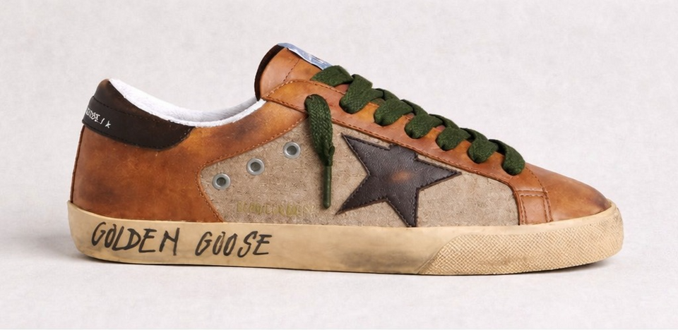 Golden Goose Super-Star Green Shoelace