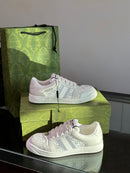 Gucci Screener Light Grey Leather