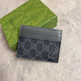 Gucci GG Card Case Detail In Black GG Supreme