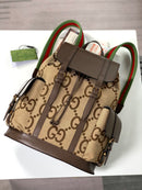 Mochila Gucci GG Jumbo Camel Ebony