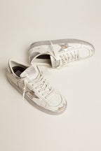 Golden Goose Stardan White Leather with Silver Metallic
