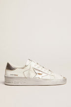Golden Goose Stardan White Leather with Silver Metallic