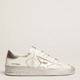 Golden Goose Stardan White Leather with Silver Metallic