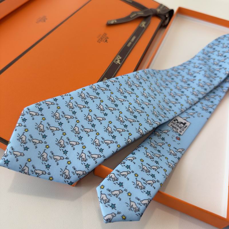 GRAVATA HERMES SARJA DE SEDA PUPPY DREAM  "SONHO DE FILHOTE" ( PRONTA ENTREGA )