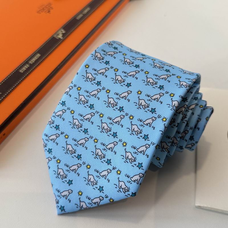 GRAVATA HERMES SARJA DE SEDA PUPPY DREAM  "SONHO DE FILHOTE" ( PRONTA ENTREGA )