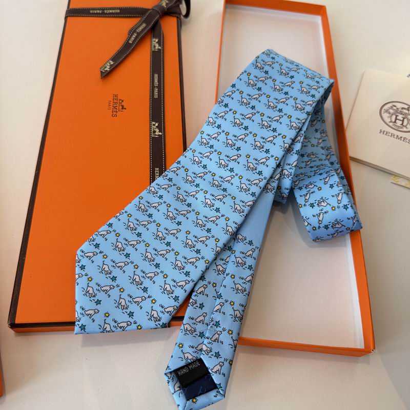 GRAVATA HERMES SARJA DE SEDA PUPPY DREAM  "SONHO DE FILHOTE" ( PRONTA ENTREGA )