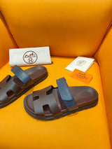 Hermes Chypre Sandal Marron Mahogany / Marine