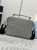 Prada Brique Shoulder Bag Grey