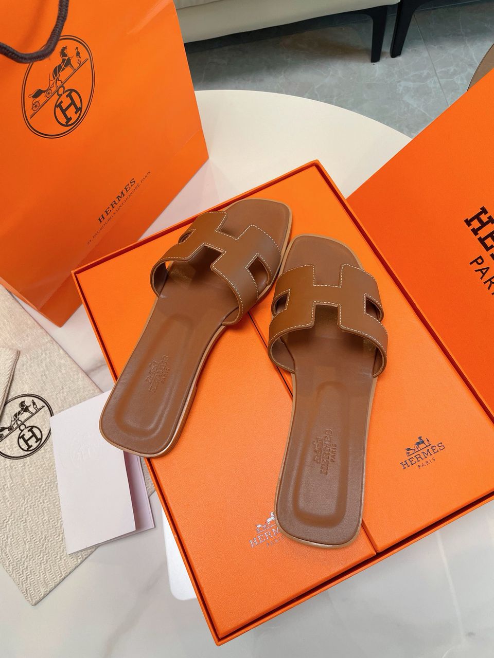 Hermes Oran Sandal Gold.