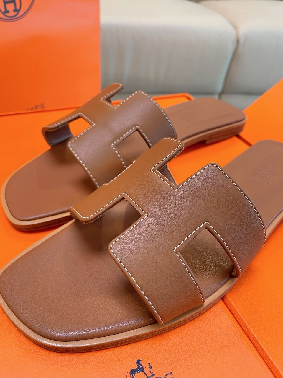 Hermes Oran Sandal Gold