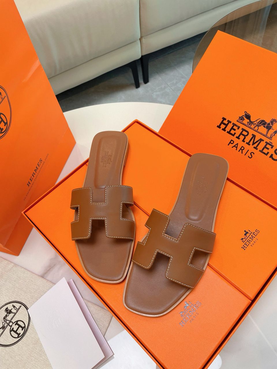 Hermes Oran Sandal Gold.