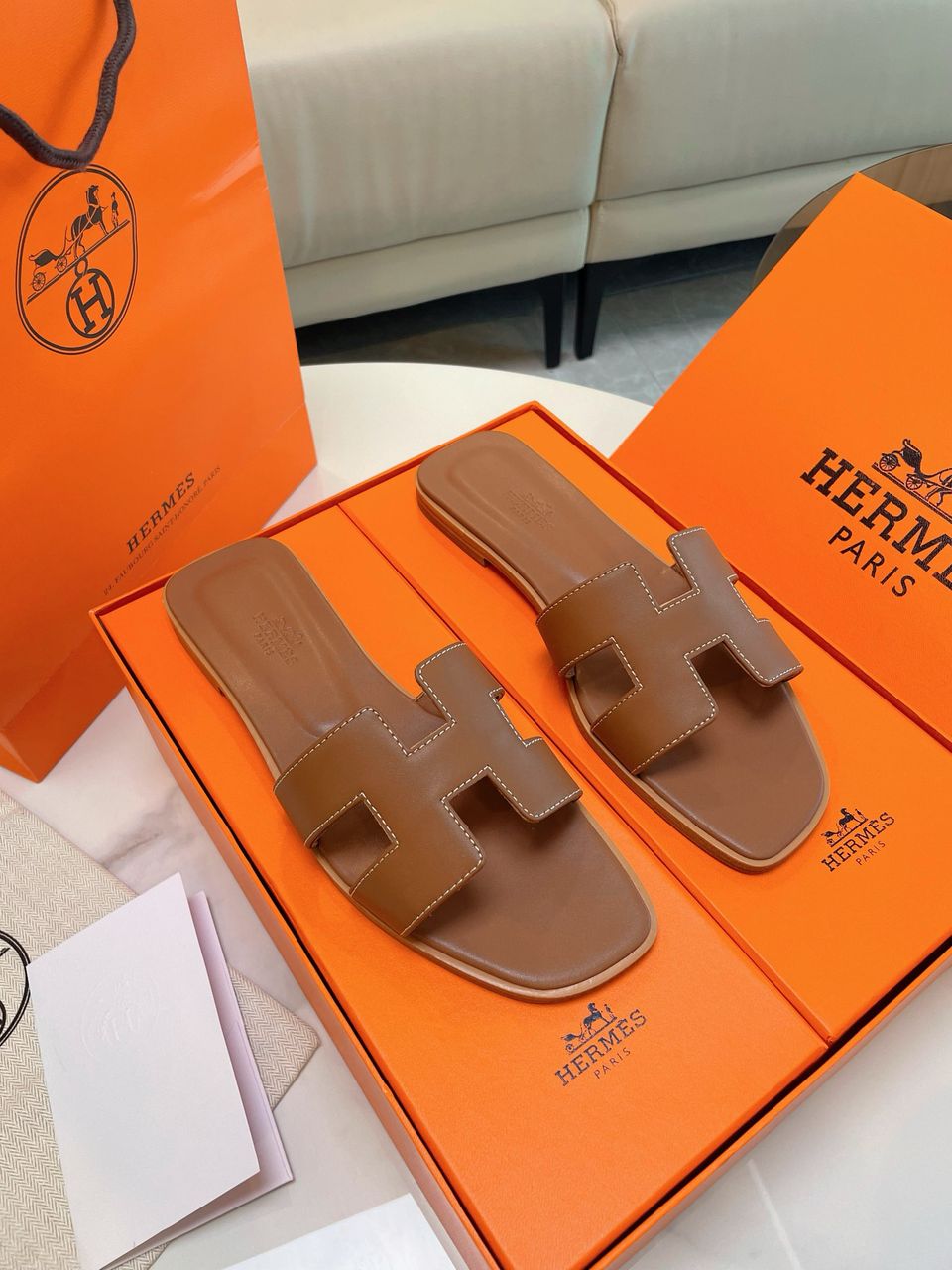 Hermes Oran Sandal Gold.