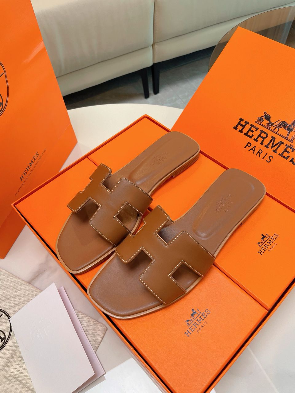 Hermes Oran Sandal Gold.