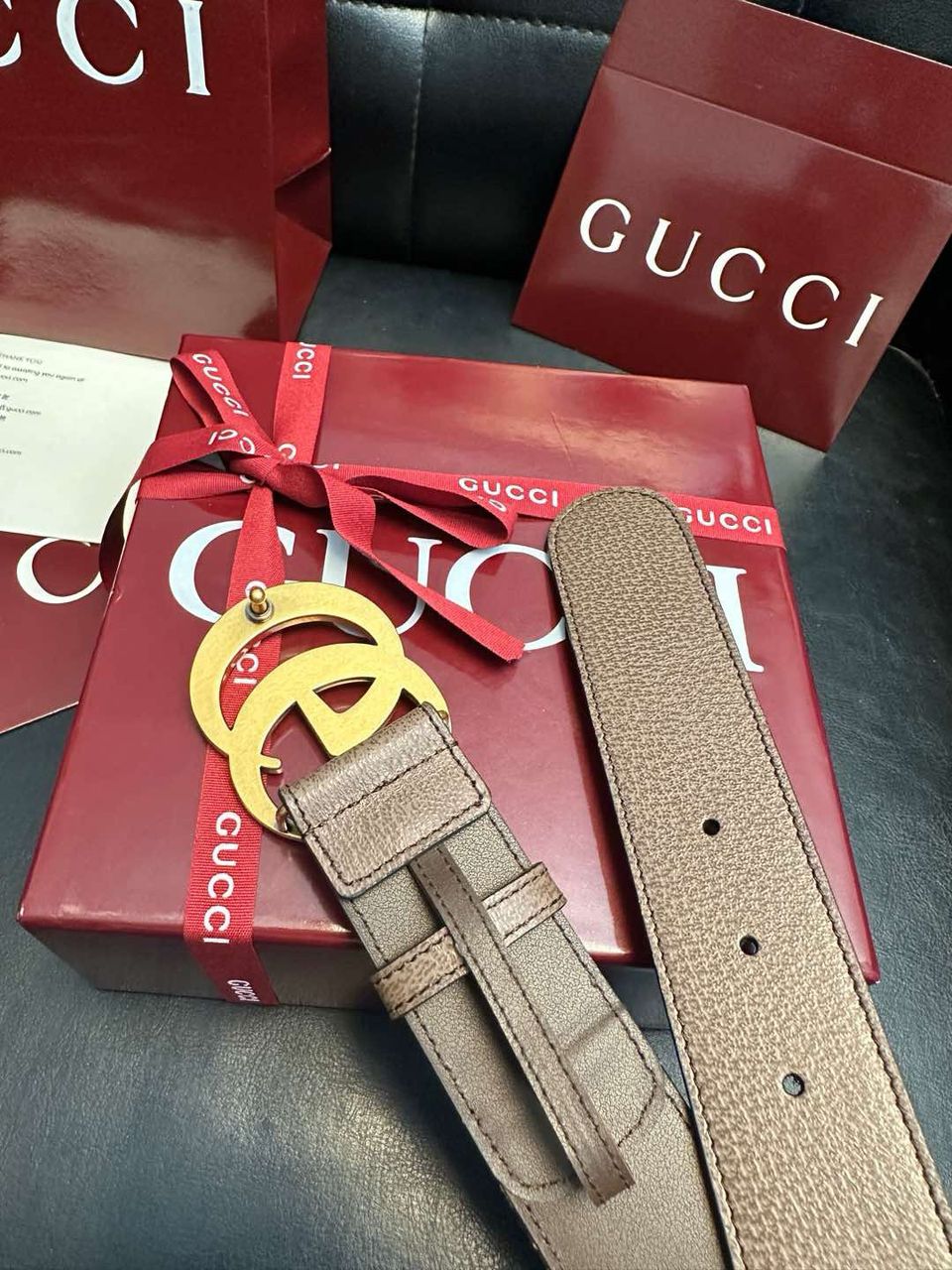 Cinto Gucci GG Golden