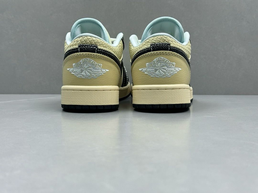 Nike Jordan 1 Low Coconut Milk Black Muslin