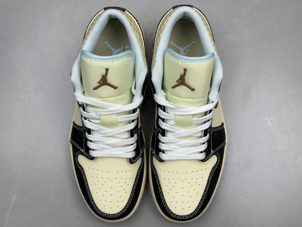 Nike Jordan 1 Low Coconut Milk Black Muslin