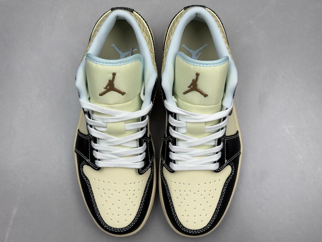 Nike Jordan 1 Low Coconut Milk Black Muslin