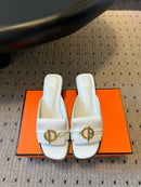 Hermes Sandal White
