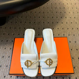 Hermes Sandal White