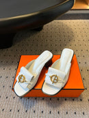 Hermes Sandal White