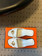 Hermes Sandal White