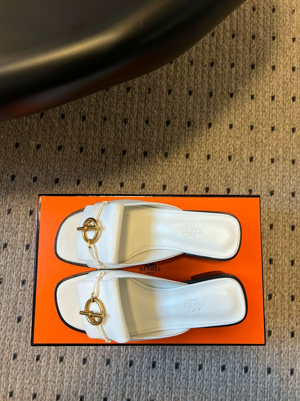 Hermes Sandal White