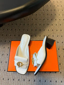 Hermes Sandal White