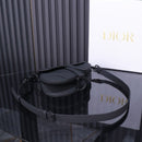 Bolsa Saddle Oblique Embroidery Black