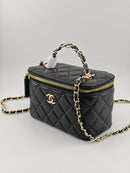 Bolsa Chanel Black Gold