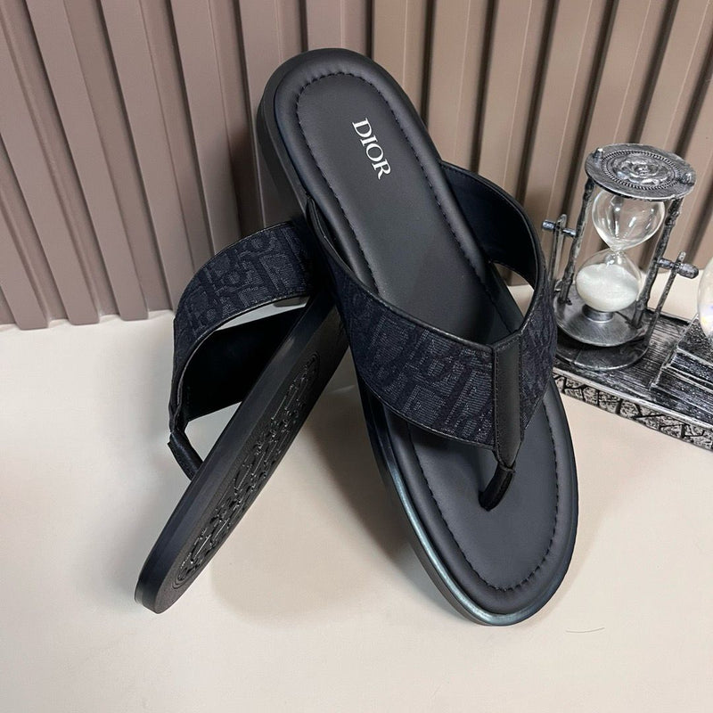 Sandália Jacquard Dior Oblique Black