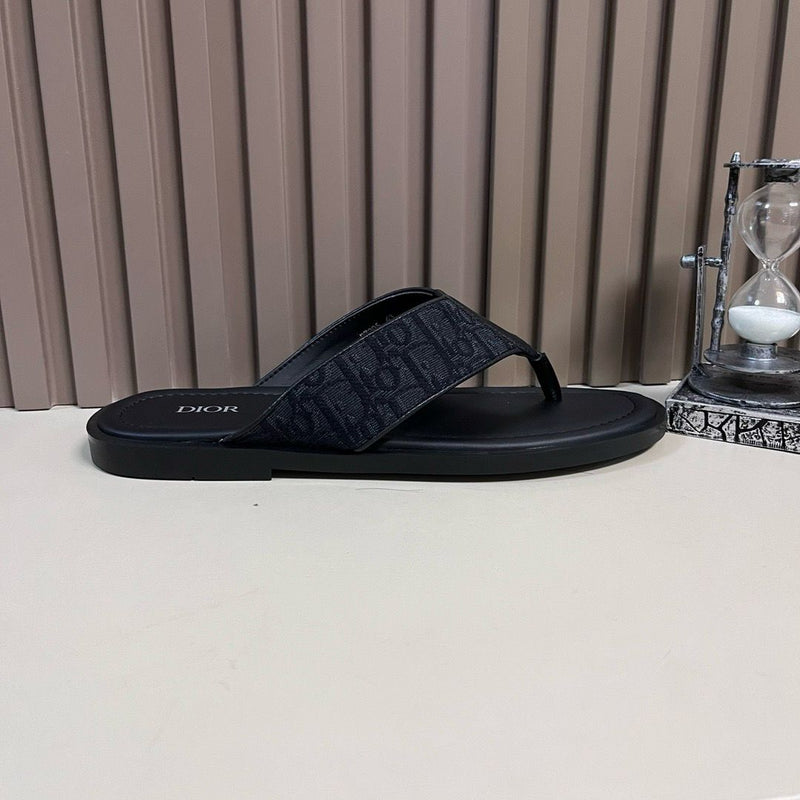 Sandália Jacquard Dior Oblique Black