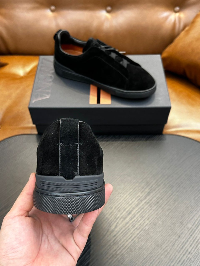 Tênis Zegna Triple Stitch All Black