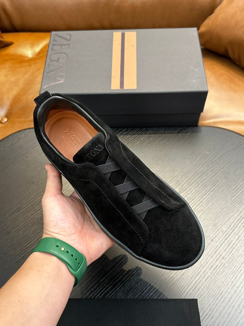 Tênis Zegna Triple Stitch All Black